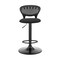 Armen Living Padua Adjustable Black Upholstery Swivel Stool LCPDBABLBL - alternate 5